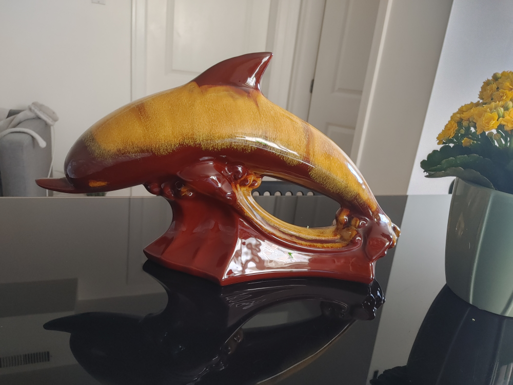 Ceramic Dolphin Figurine
