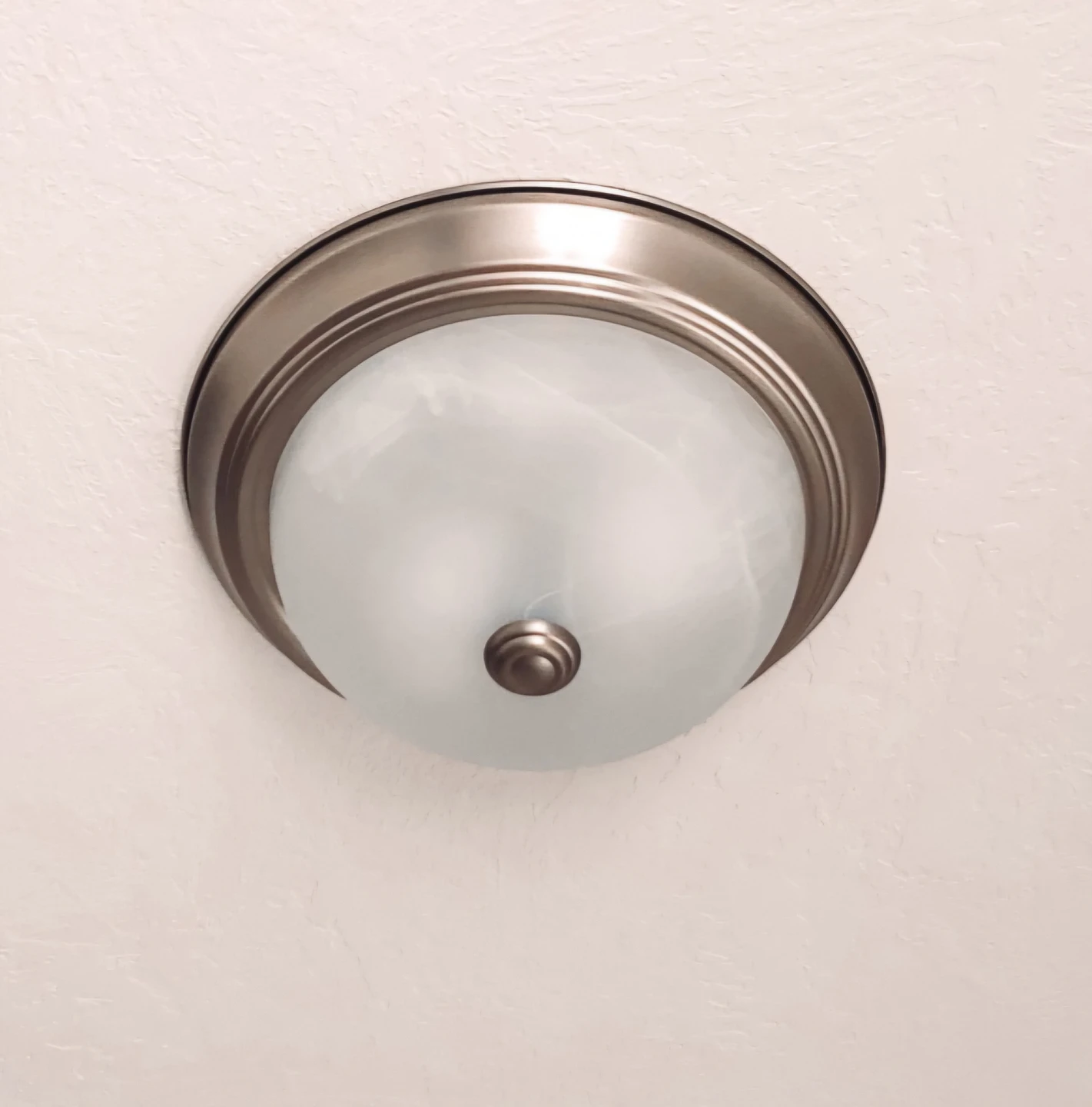 Satin Nickel Flush Mount Ceiling Light