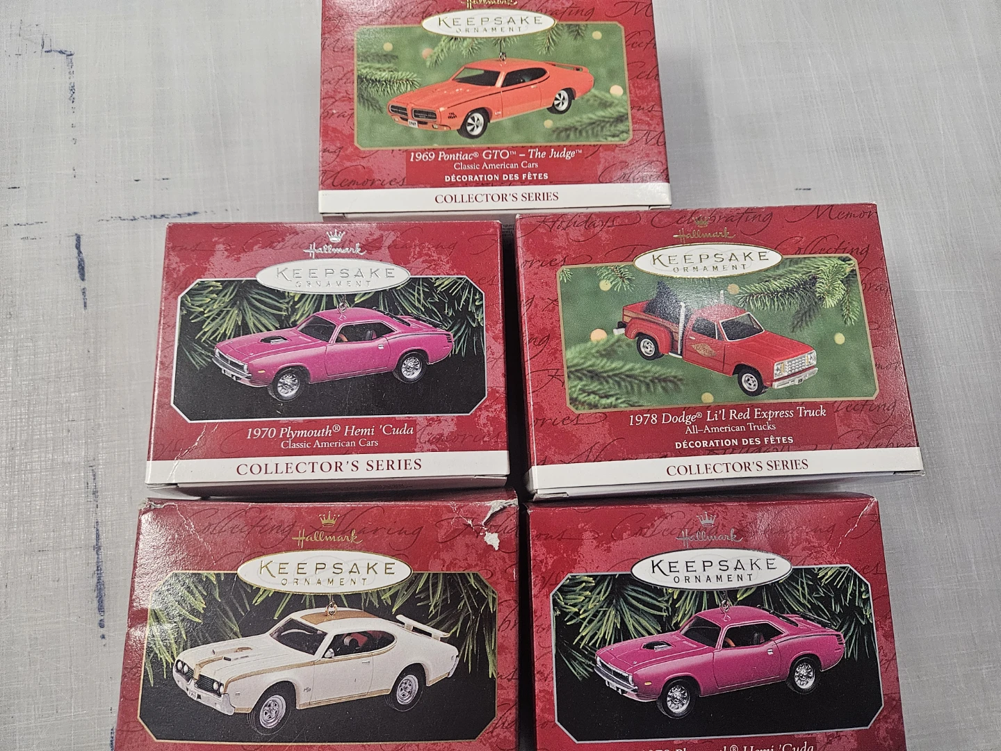 Hallmark Keepsake Ornaments muscle cars