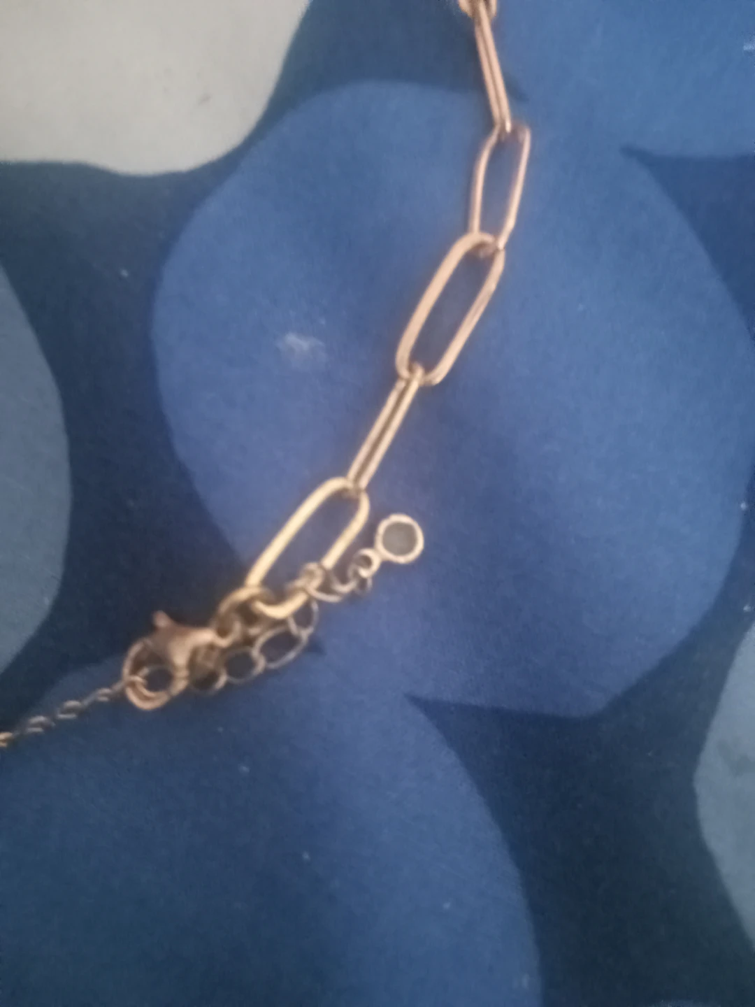 Gold Tone Paperclip Chain Necklace - photo 2