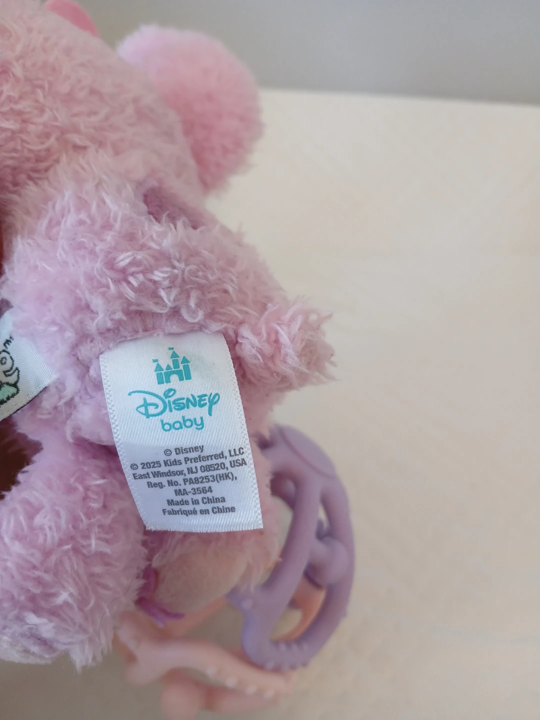 Disney Baby Angel Plush Rattle Toy - photo 2