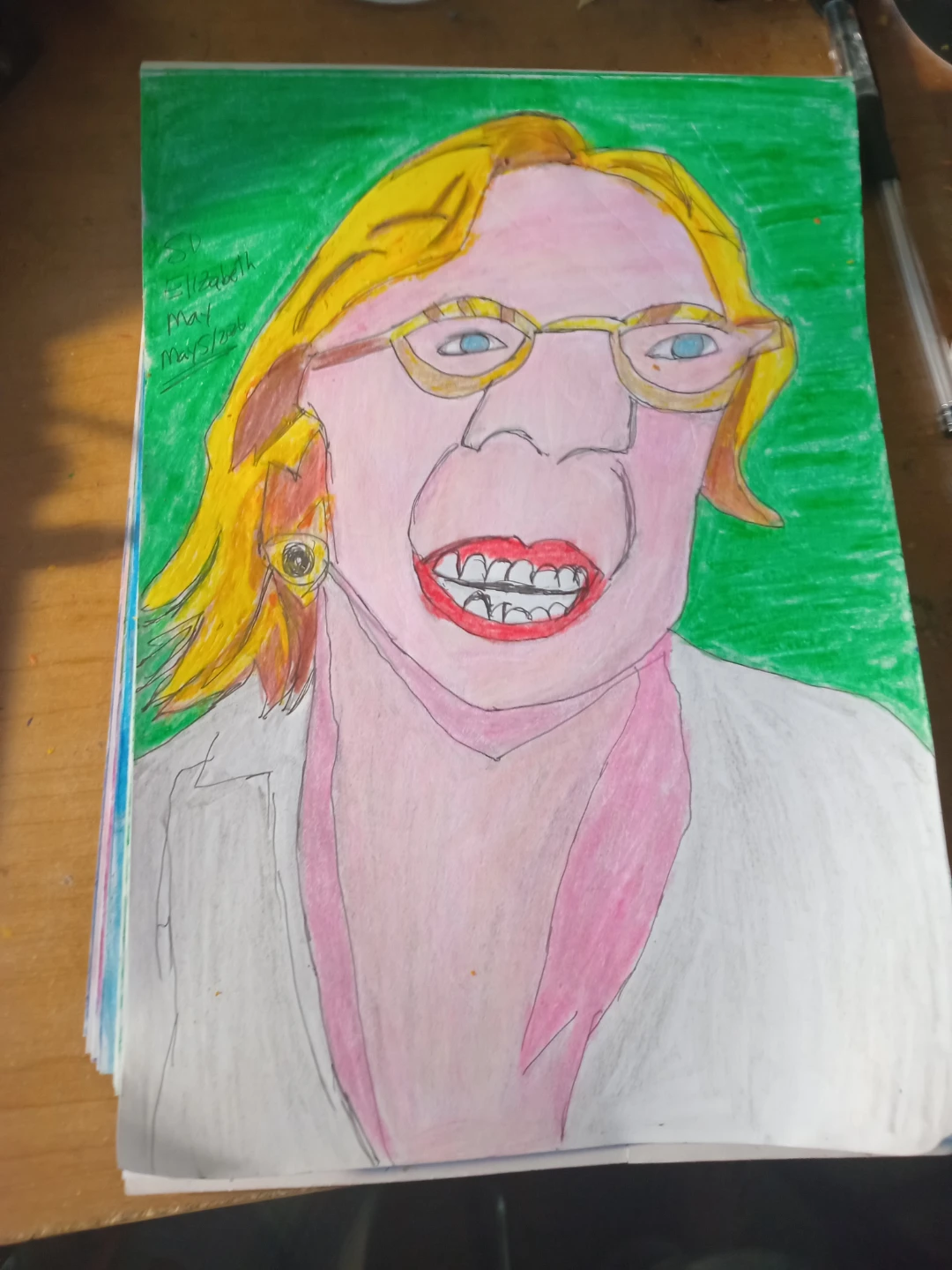 Elizabeth May Caricature Drawing by Custom Artist Sherwin - photo 4