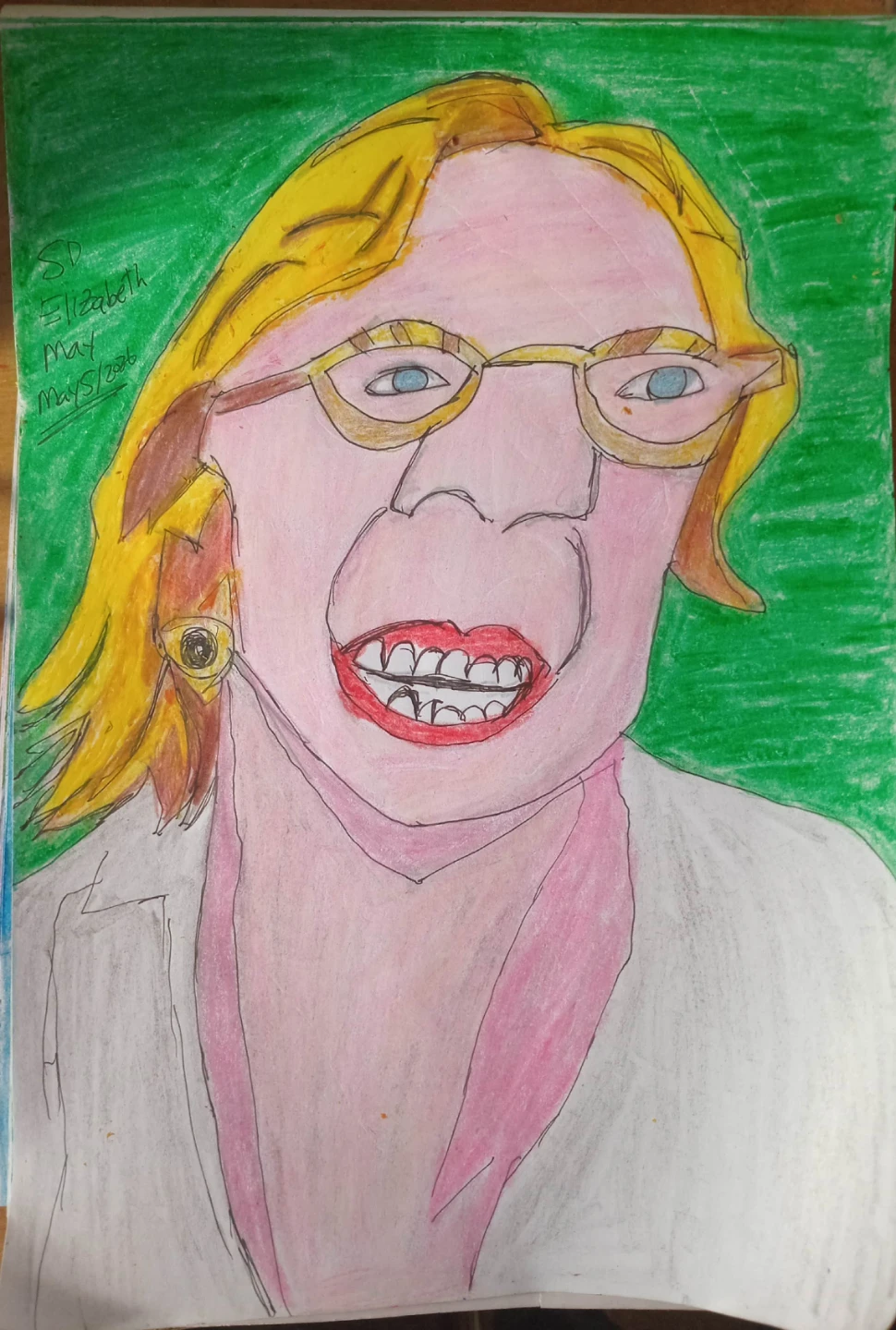 Elizabeth May Caricature Drawing by Custom Artist Sherwin - photo 5