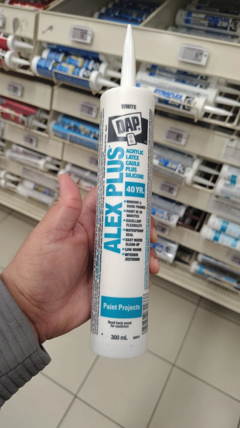 DAP Alex Plus White Acrylic Latex Caulk Plus Silicone