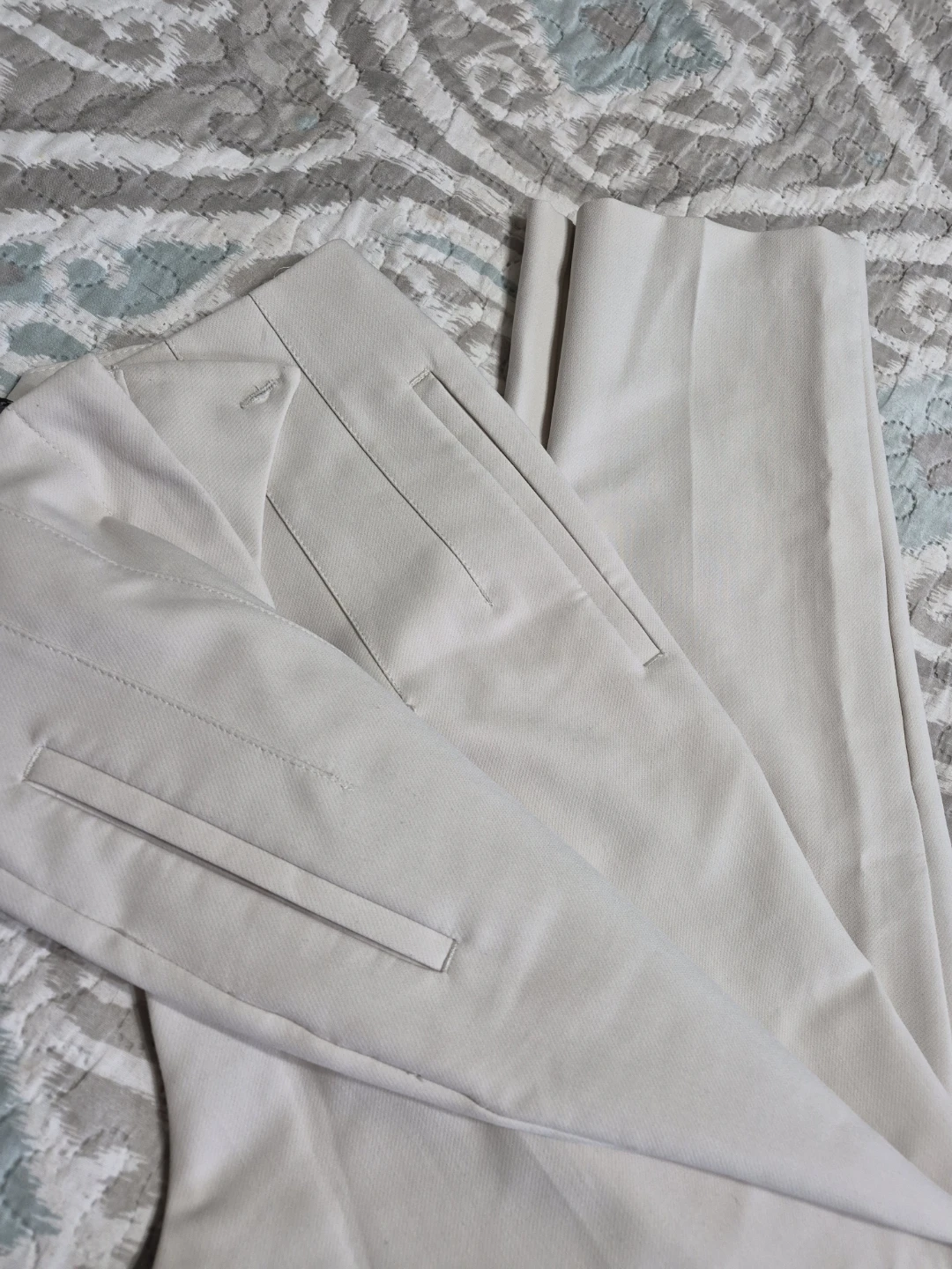 Ladies Size Small Zara Beige White Dress Pants with 26" Leg - photo 5