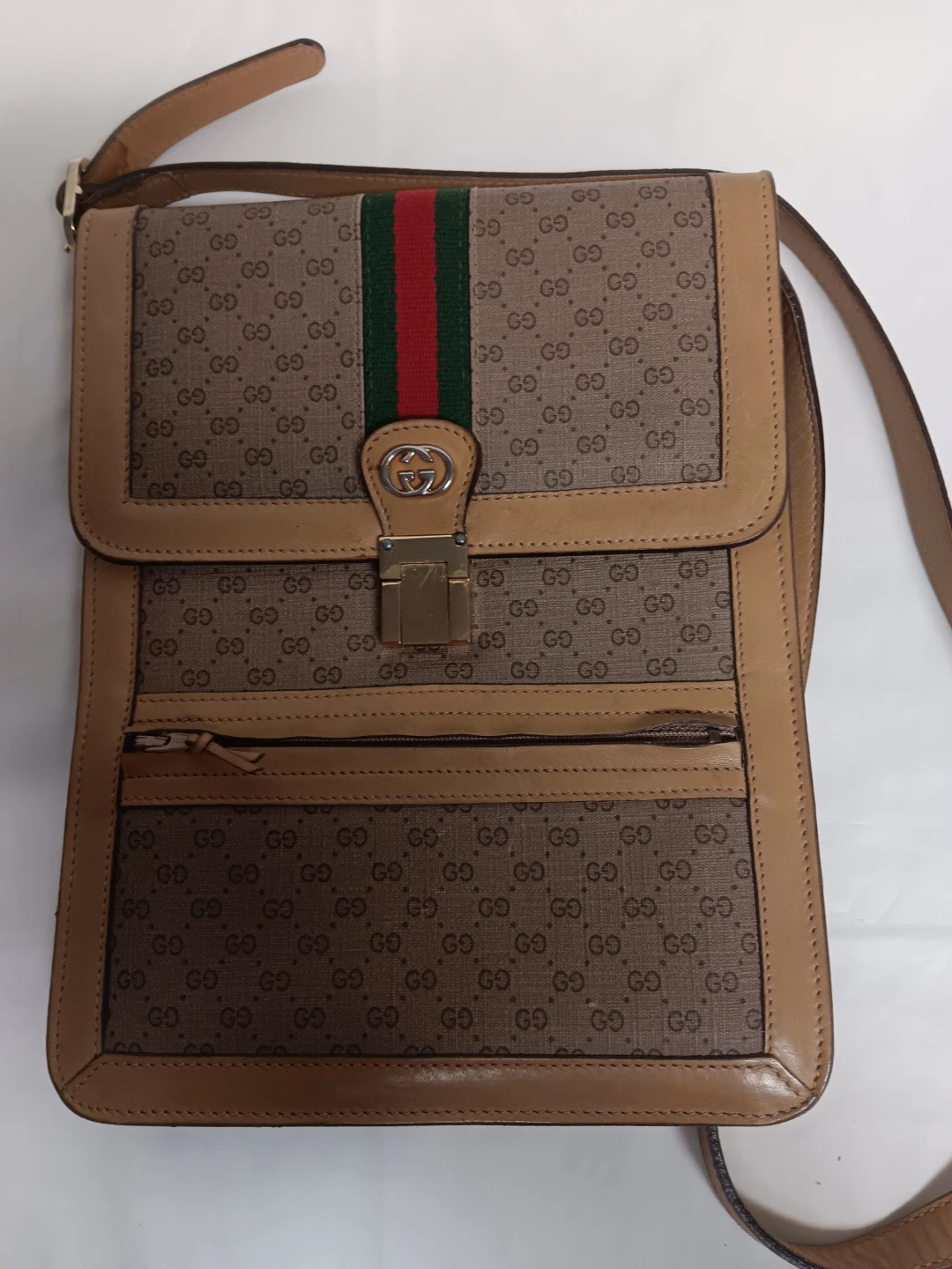 Vintage Gucci Monogram Shoulder Bag