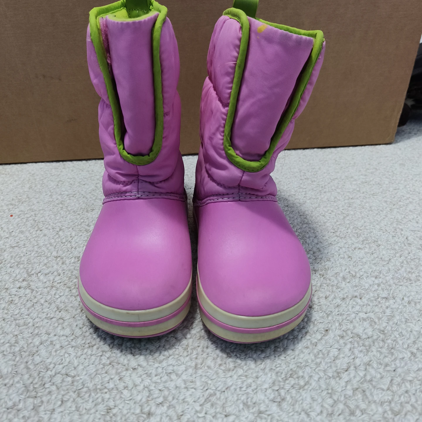 Crocs Pink Puffer Boots with Lights SIZE C11 - photo 2