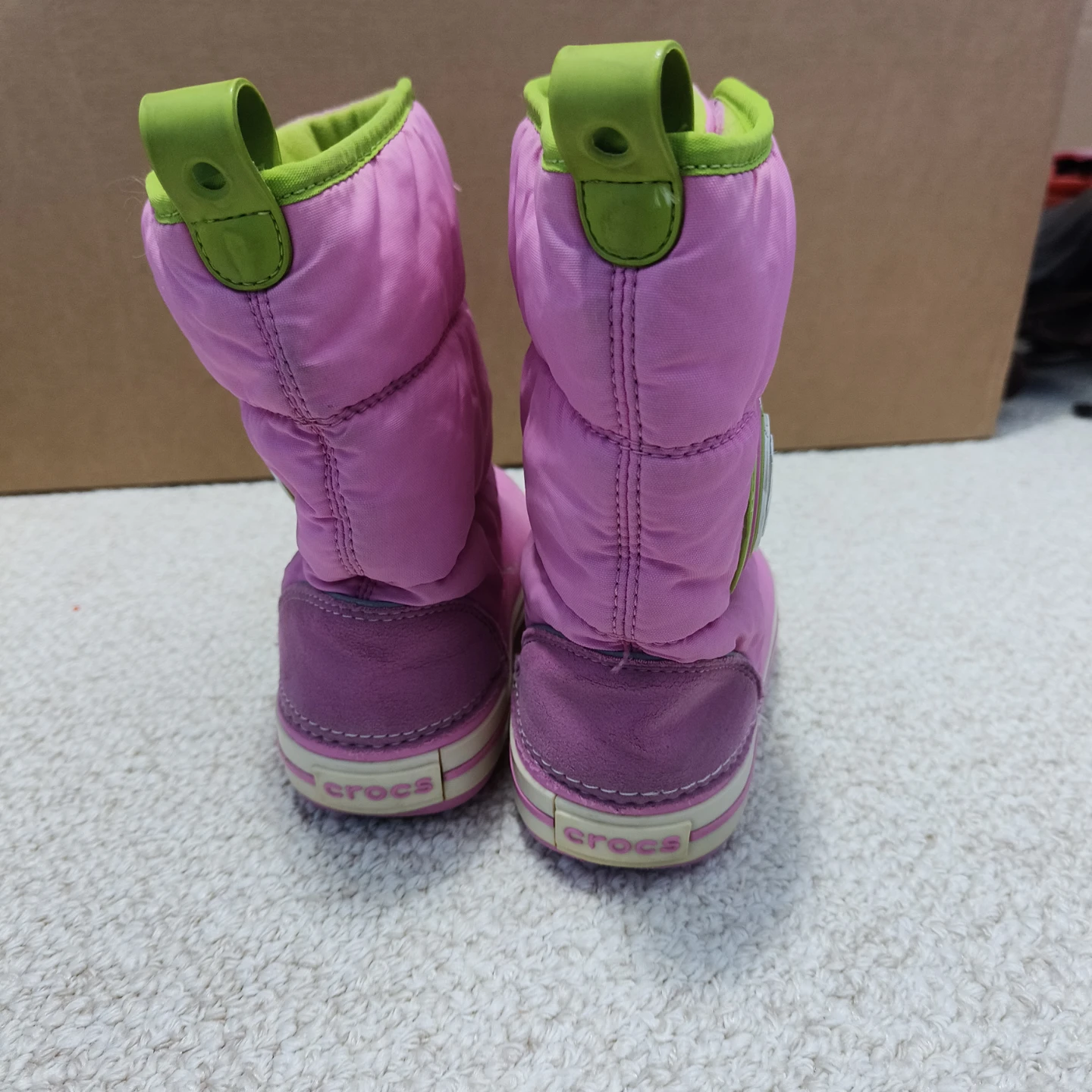 Crocs Pink Puffer Boots with Lights SIZE C11 - photo 4