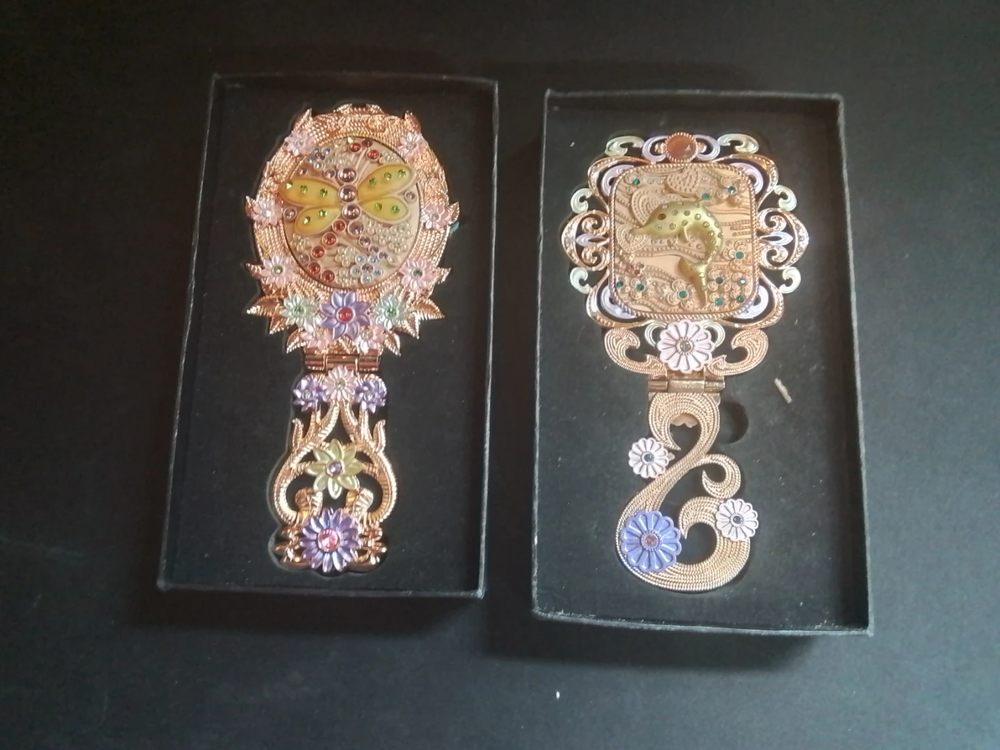 Bei Lisi Vintage-Style Dual-Function Folding Hand Mirrors - photo 3