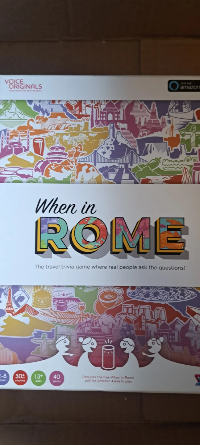 When in Rome Travel Trivia Game by Voice Originals