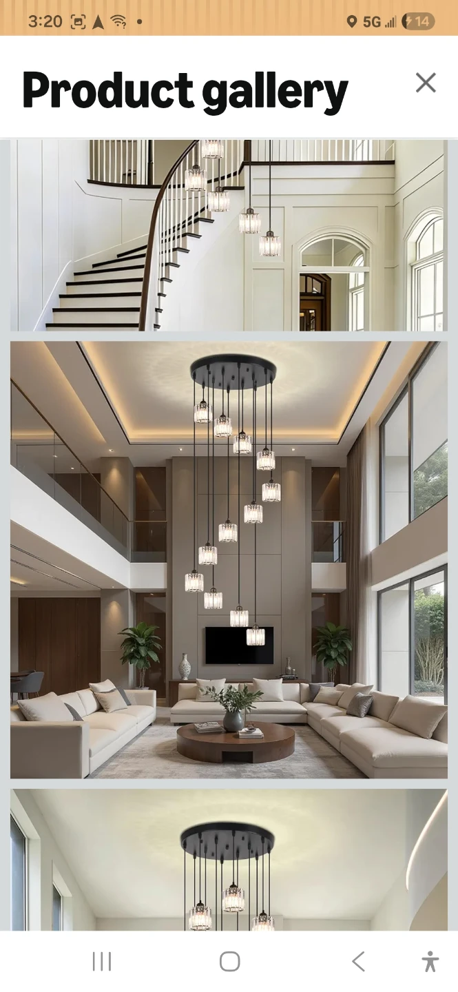 Chandelier Staircase Light Fixture - photo 2