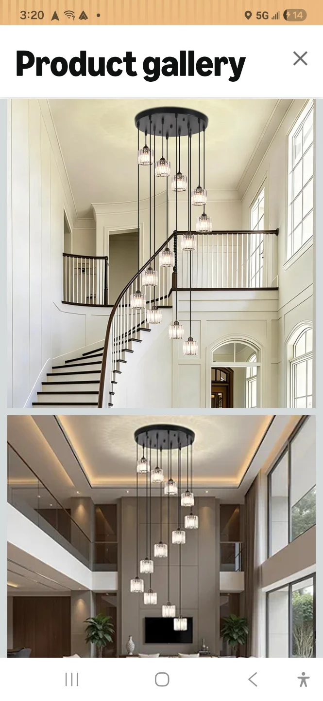 Chandelier Staircase Light Fixture - photo 4