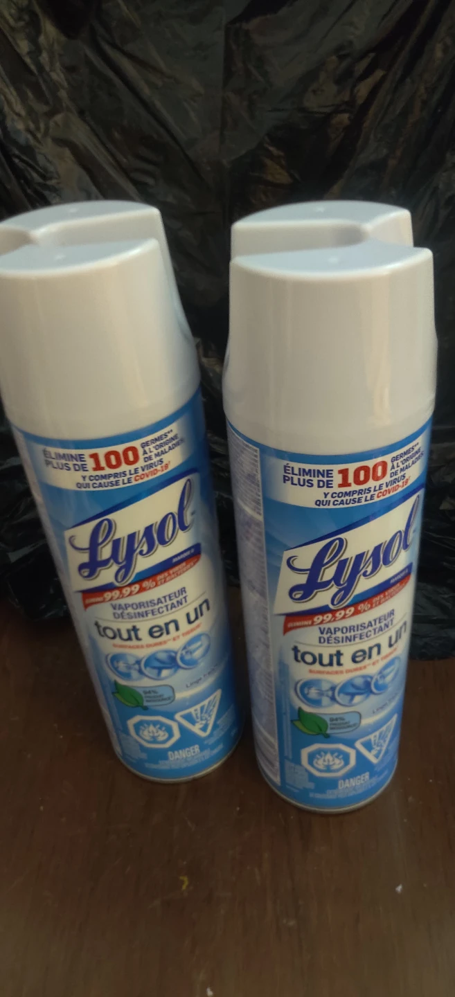 Lysol All In One Disinfectant Spray - Crisp Linen x2