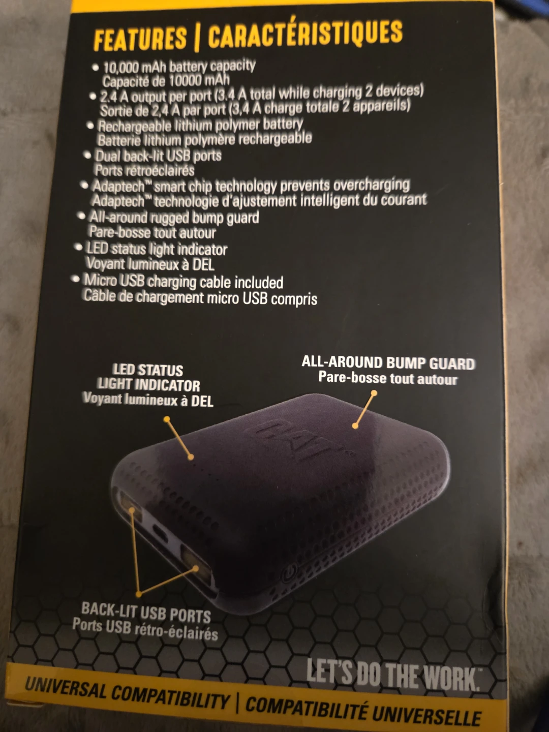 CAT Power Pack 10,000 mAh Portable Charger - photo 2