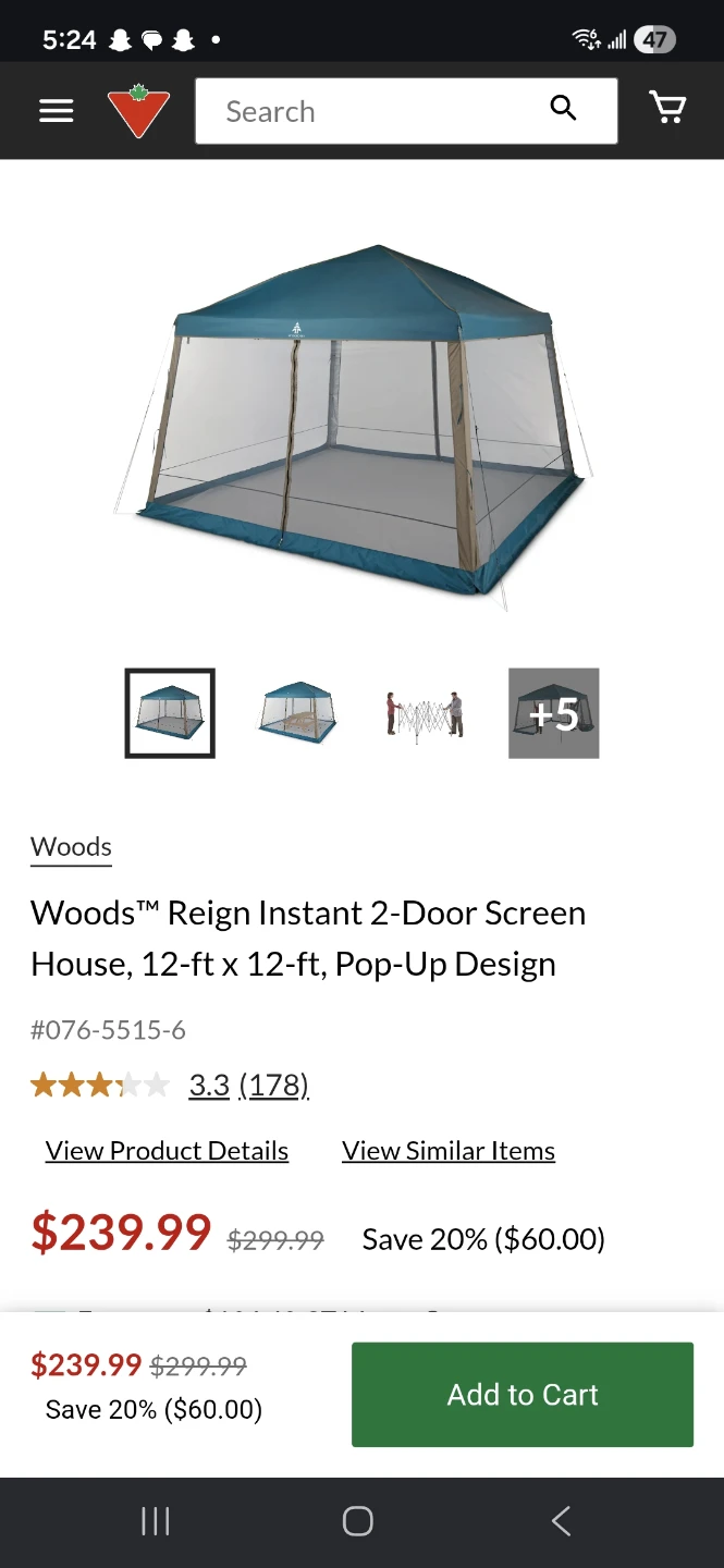 Woods Easy Up Gazebo 12 x 12 ft - photo 2