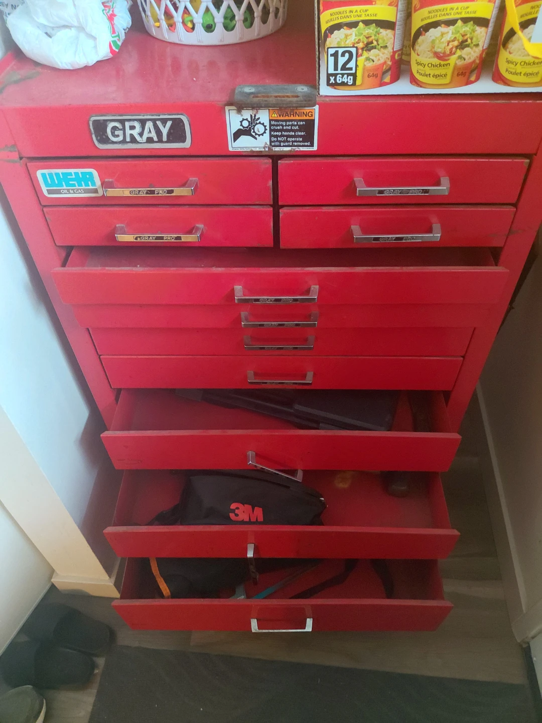 Gray Red Metal Tool Chest - photo 5