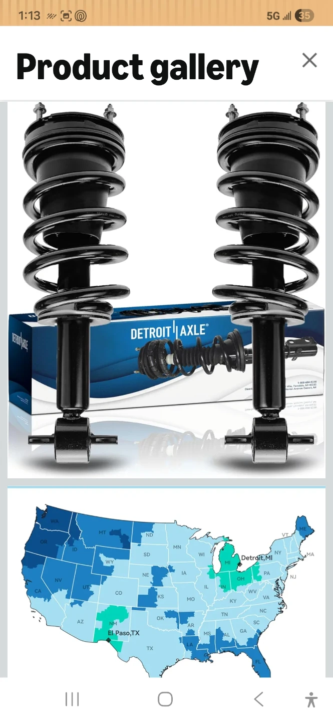 Detroit Axle Complete Strut Assembly