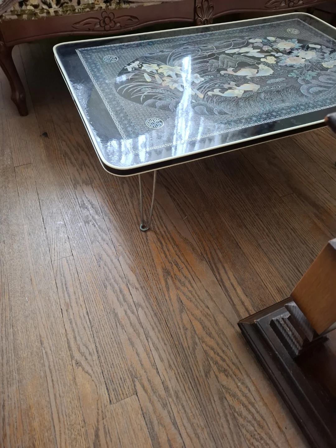 Decorative Tray Table with Mother of Pearl Inlay - photo 5