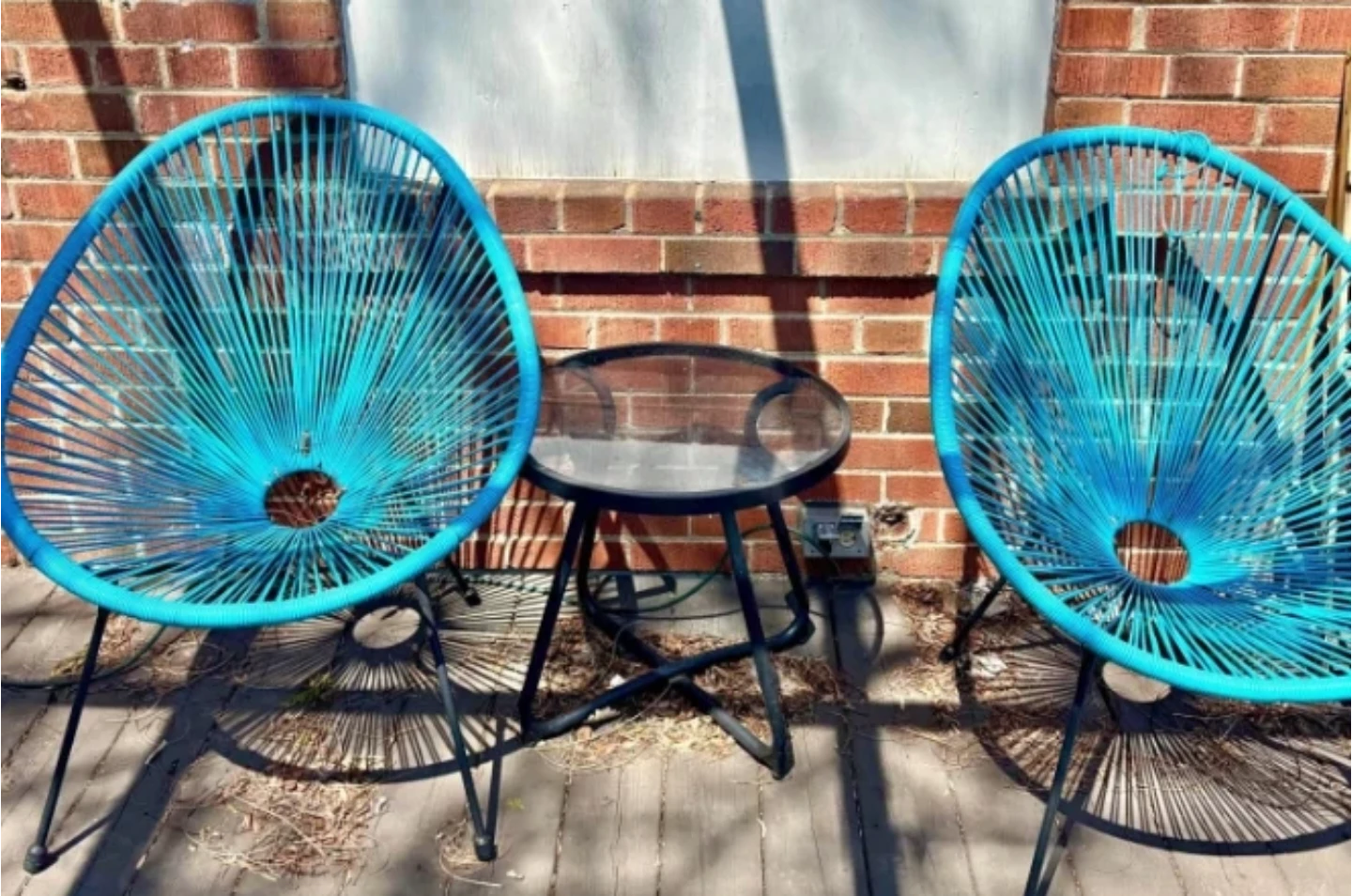 2 Blue Acapulco Chairs
