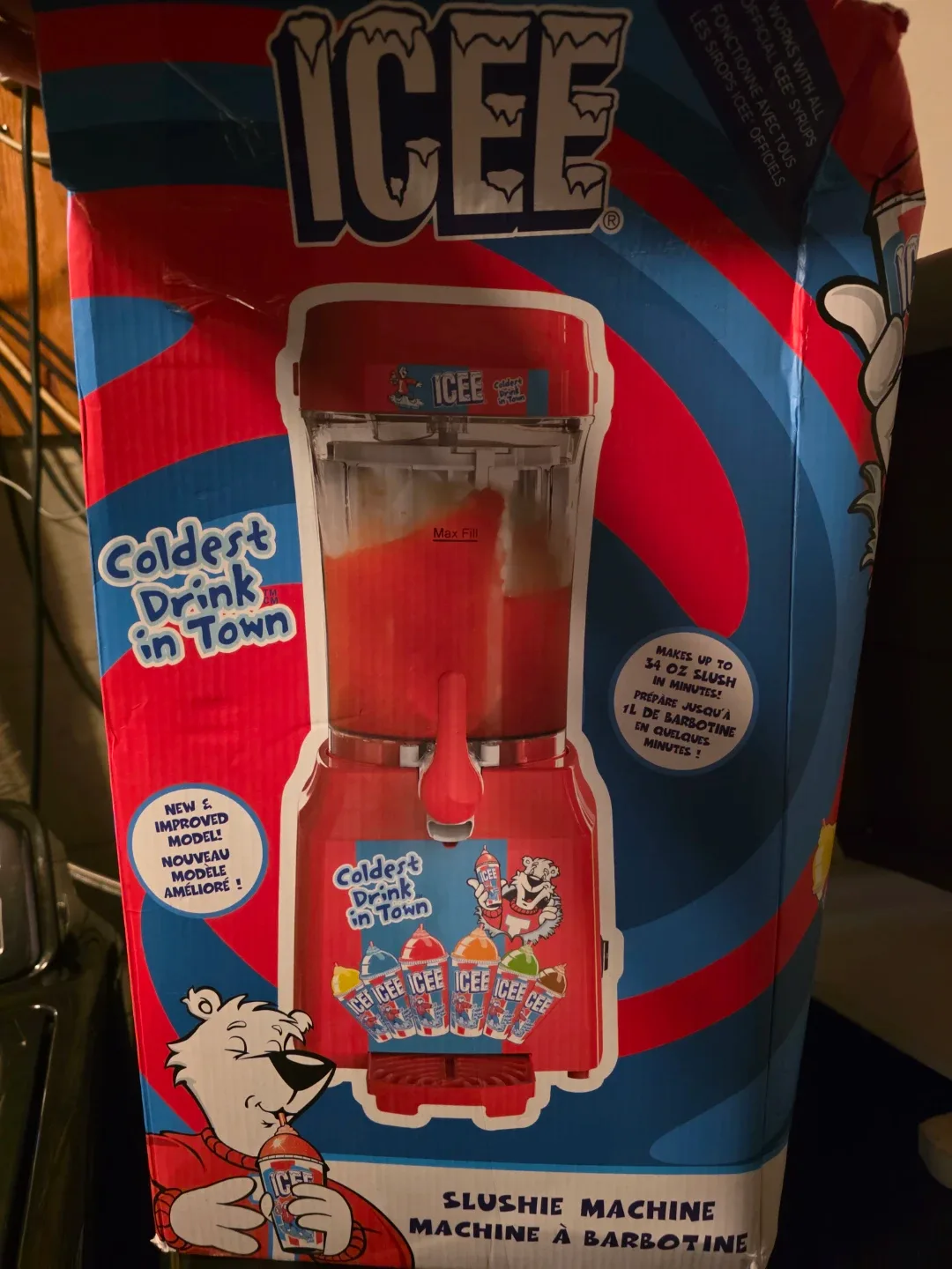 ICEE Slushie Machine with Froste Snow Cone Syrups