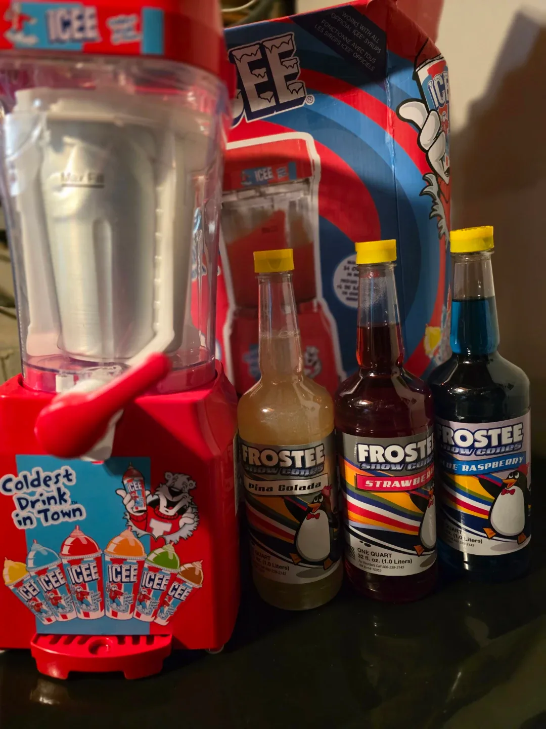 ICEE Slushie Machine with Froste Snow Cone Syrups - photo 4