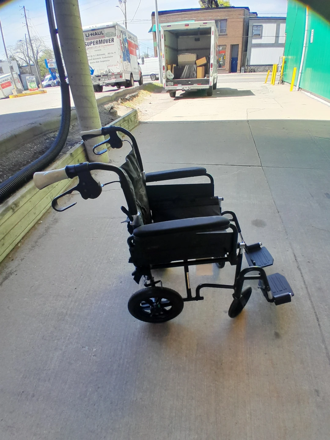 Black Transport Wheelchair - photo 5