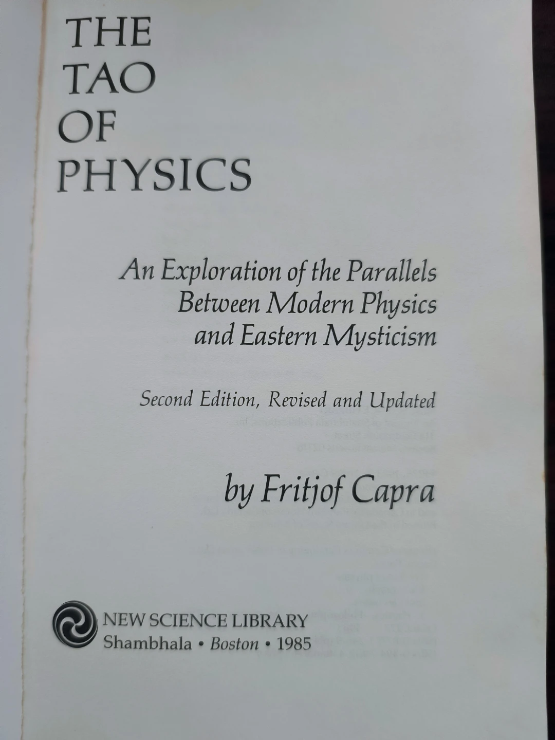 "The Tao of Physics" by Fritjof Capra, 1985, paperback - photo 4