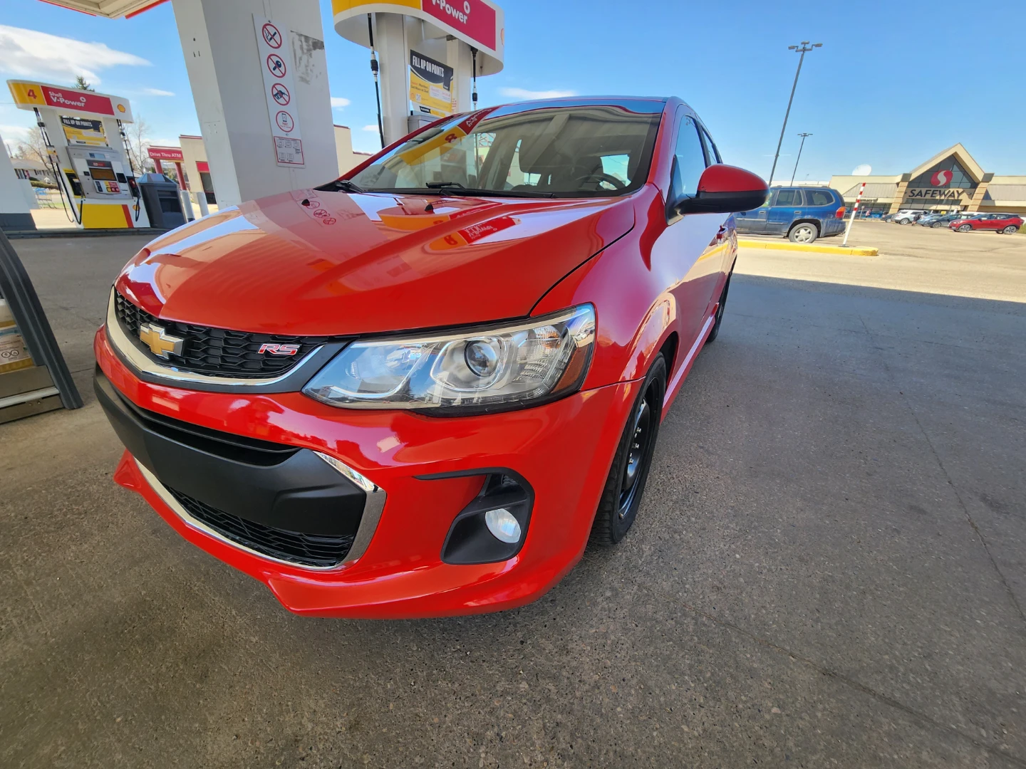 Red Chevrolet Sonic RS Hatchback
