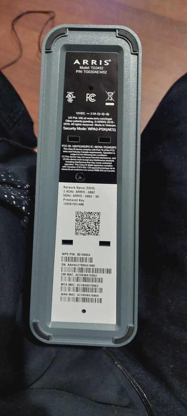 ARRIS TG3452 Modem/Router - photo 3