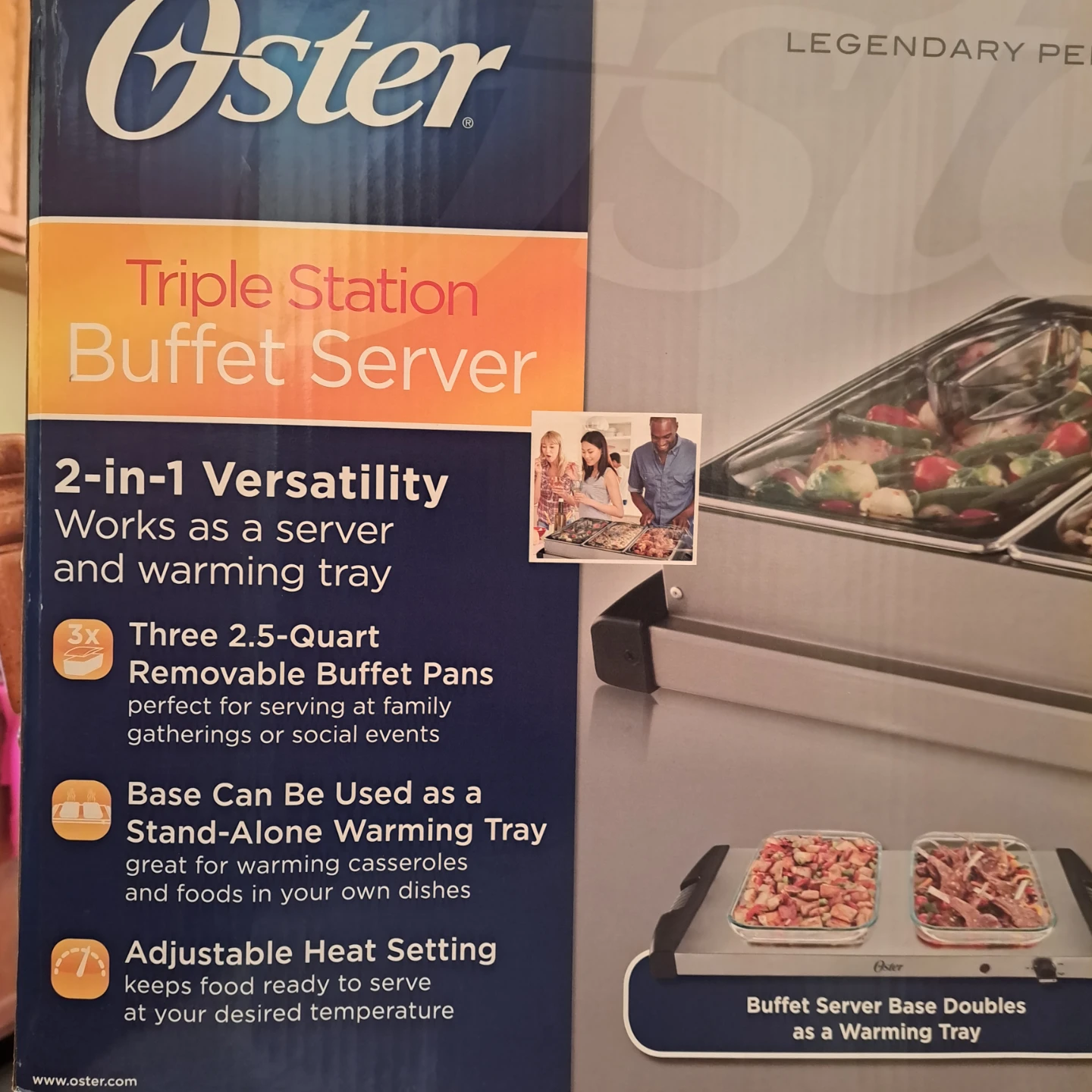 Oster Triple Station Buffet Server and Warming Tray - photo 3