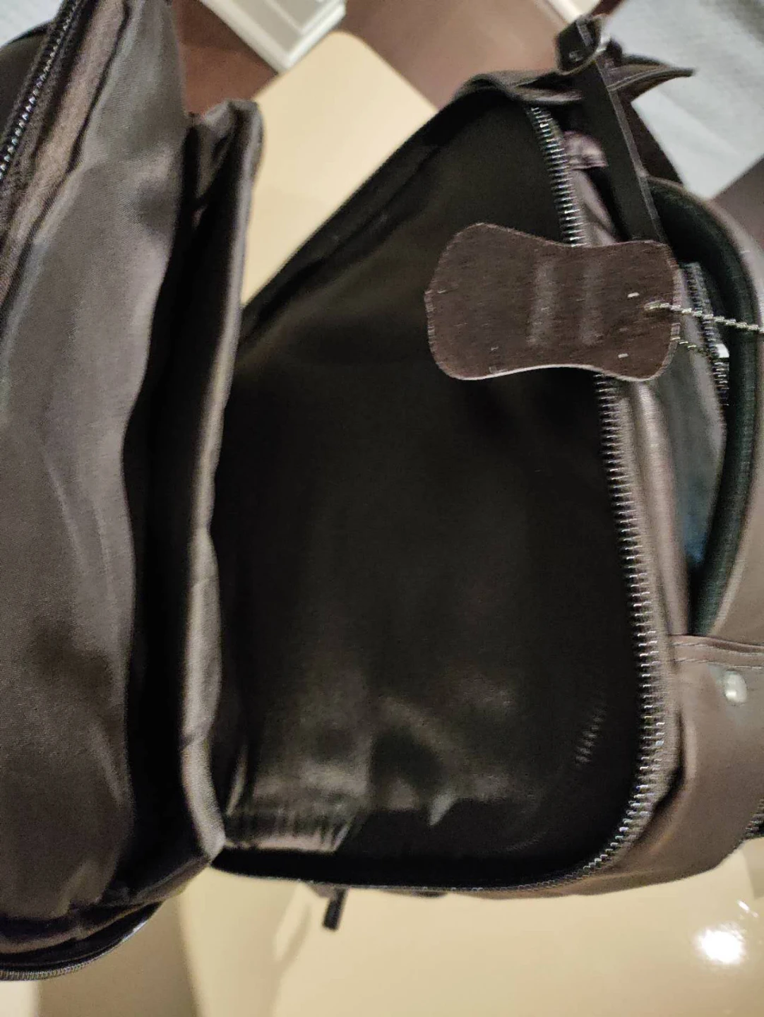 Genuine Leather Backpack - photo 5