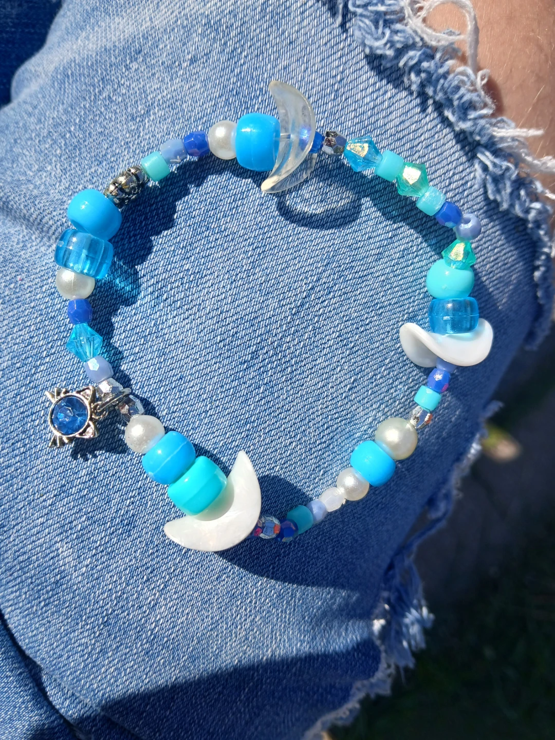 Handmade Beaded Bracelets with cat charms - photo 3