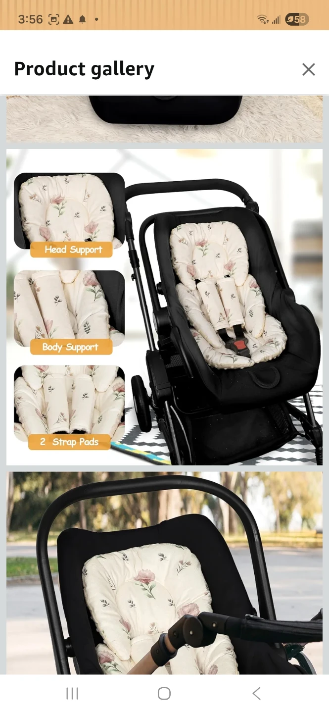 Baby Stroller/Car Seat Padded Liner - photo 3