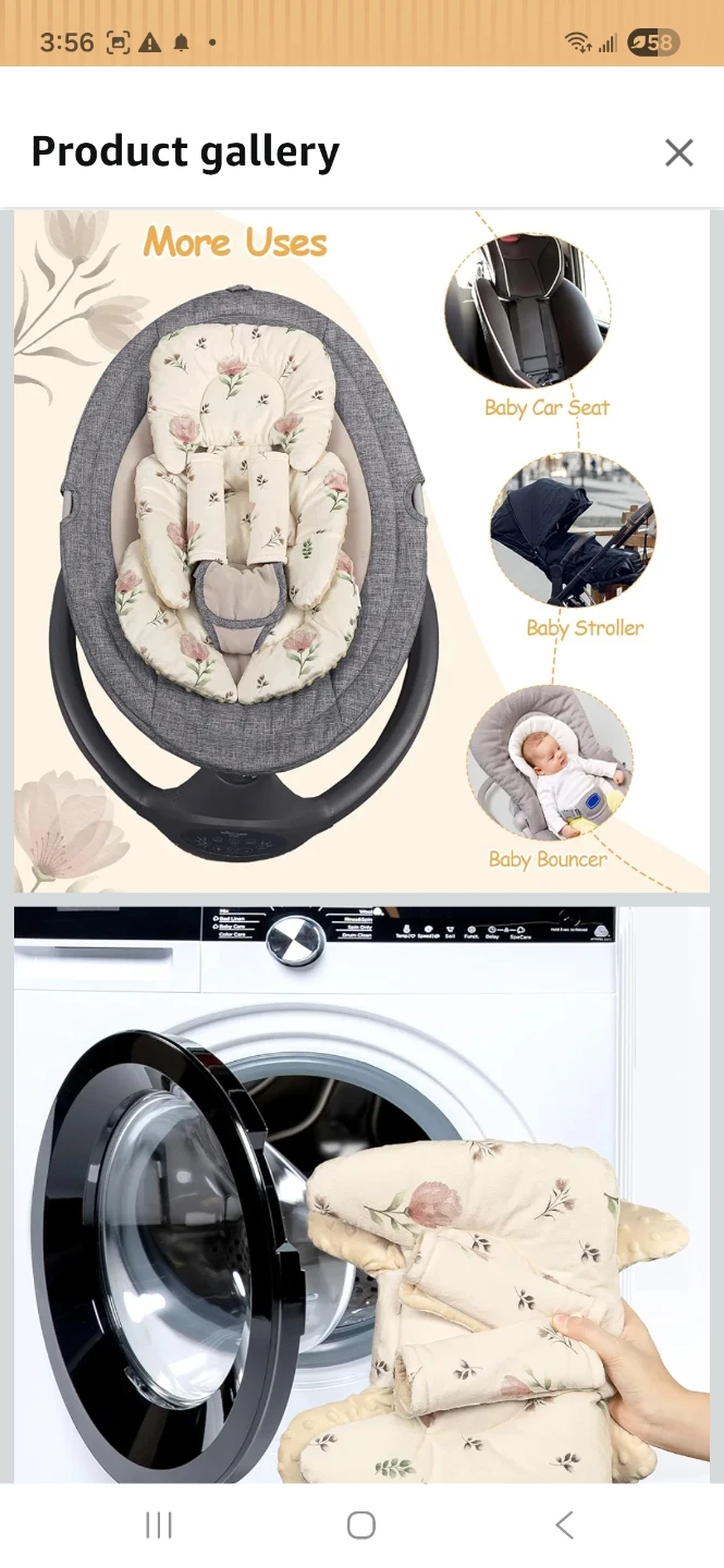Baby Stroller/Car Seat Padded Liner - photo 5