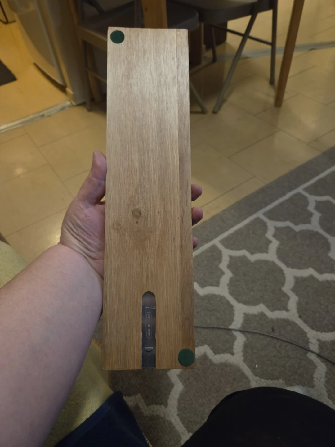 Wooden Cribbage Board with Peg Storage - photo 2