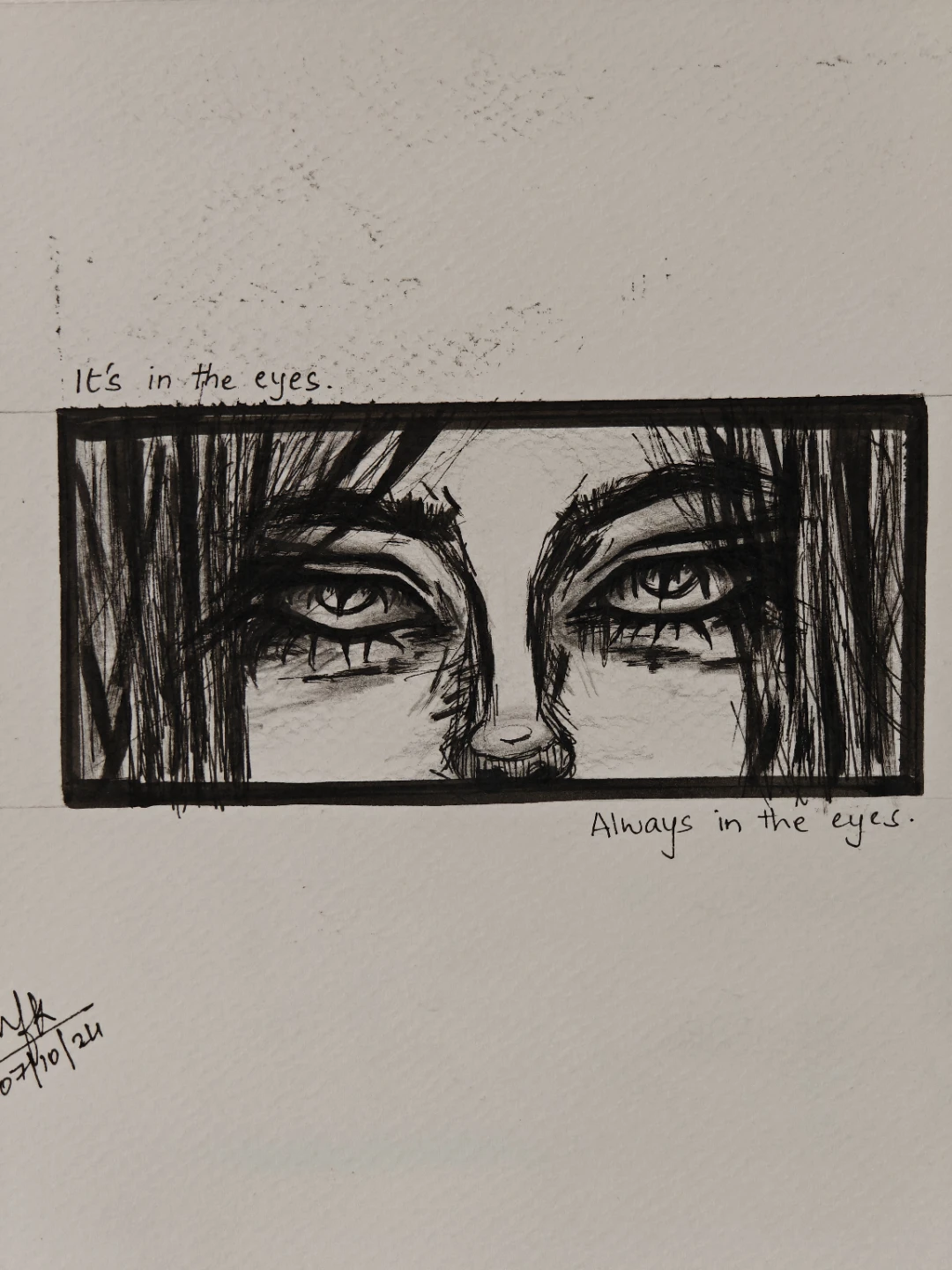 Original Artwork: "It's in the eyes" - photo 2