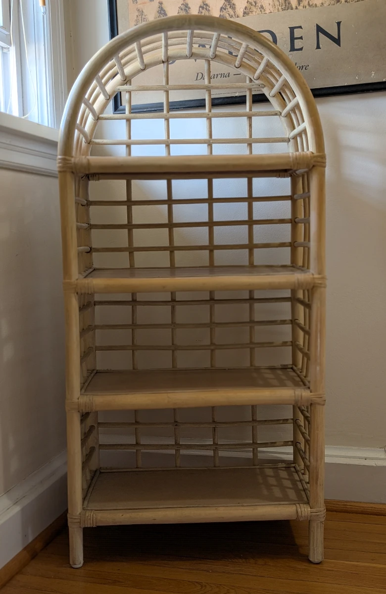 Rattan Arch Top Shelf Unit