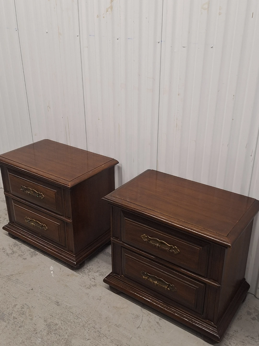 (2) Solid Wood Wood Nightstands -Excellent Condition