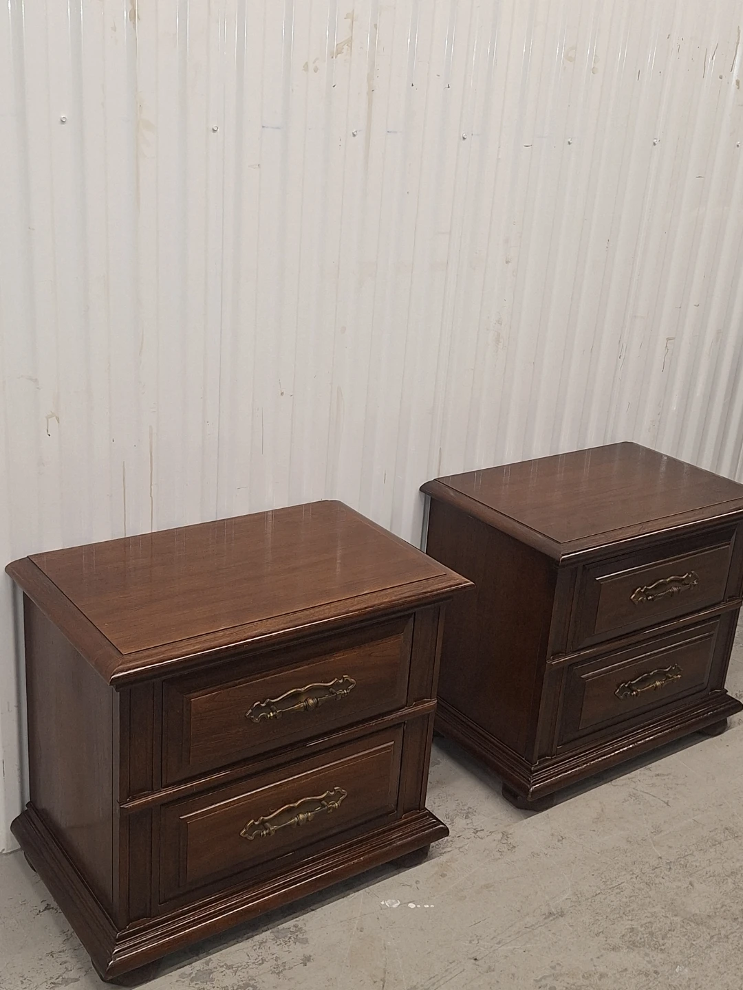 (2) Solid Wood Wood Nightstands -Excellent Condition - photo 3