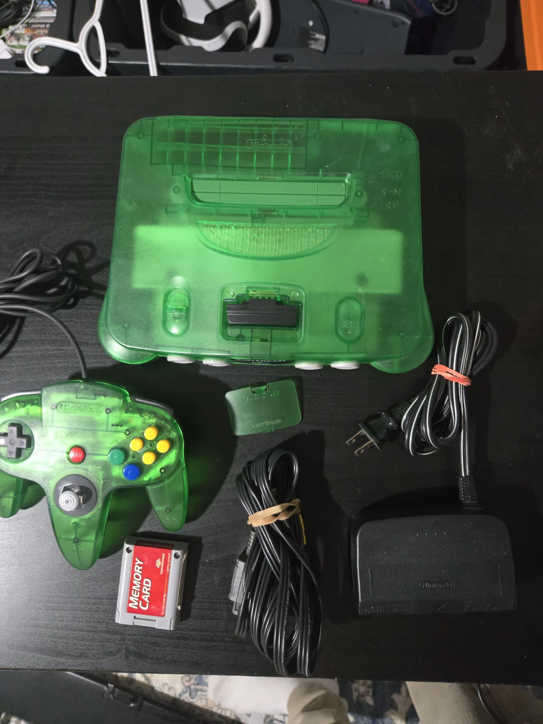 Nintendo 64 Transparent Green Console Bundle - photo 2