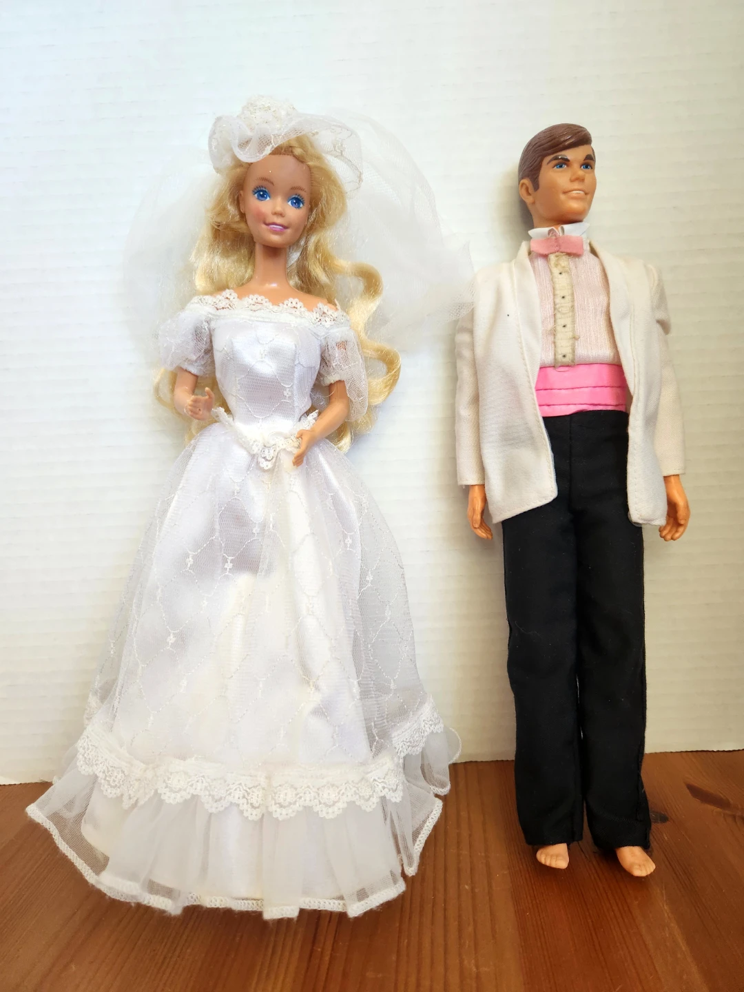 VINTAGE ~ 1984 Wedding Party Barbie & Ken Duo