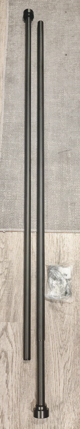 Black Heavy Duty Curtain Rod 66"-120" - photo 4