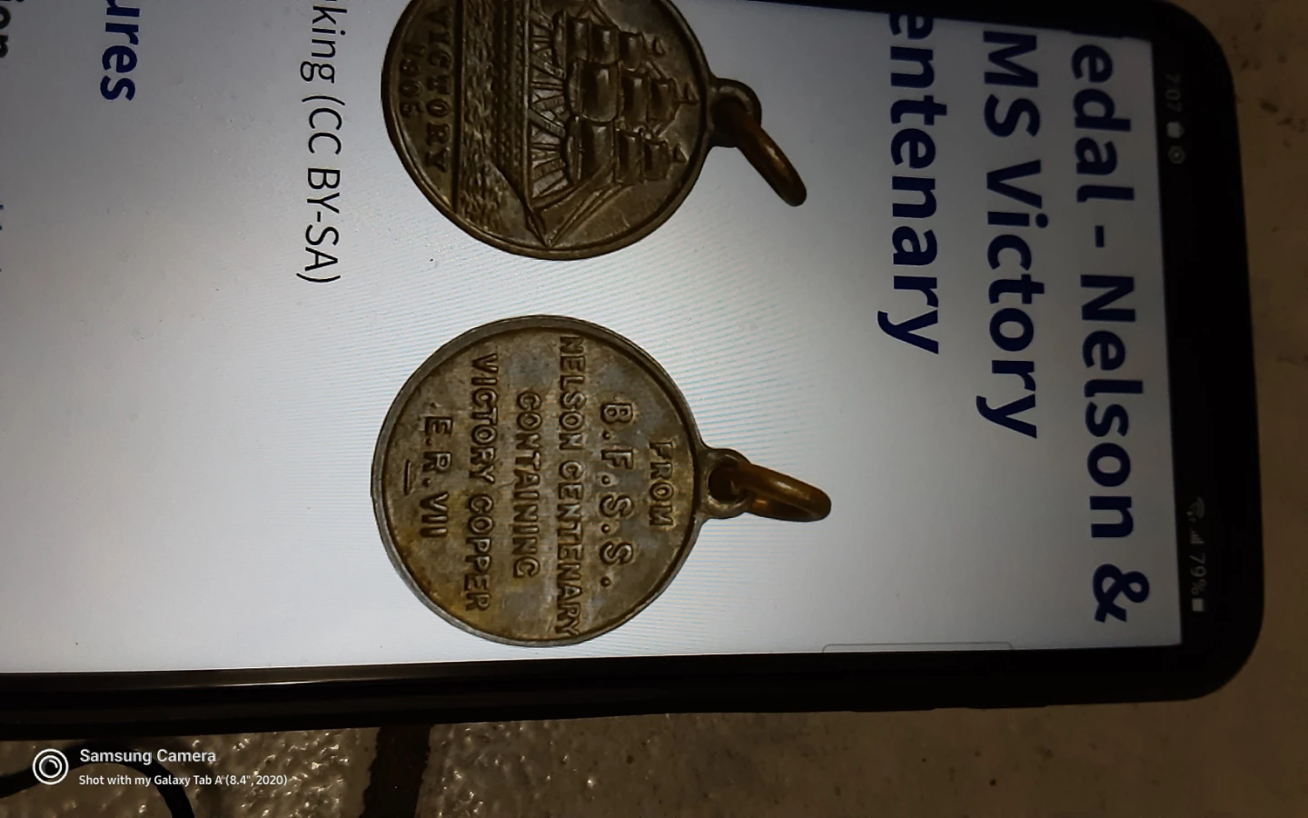 1905 Great Britain Nelson Centenary Victory Copper Medallion - photo 4