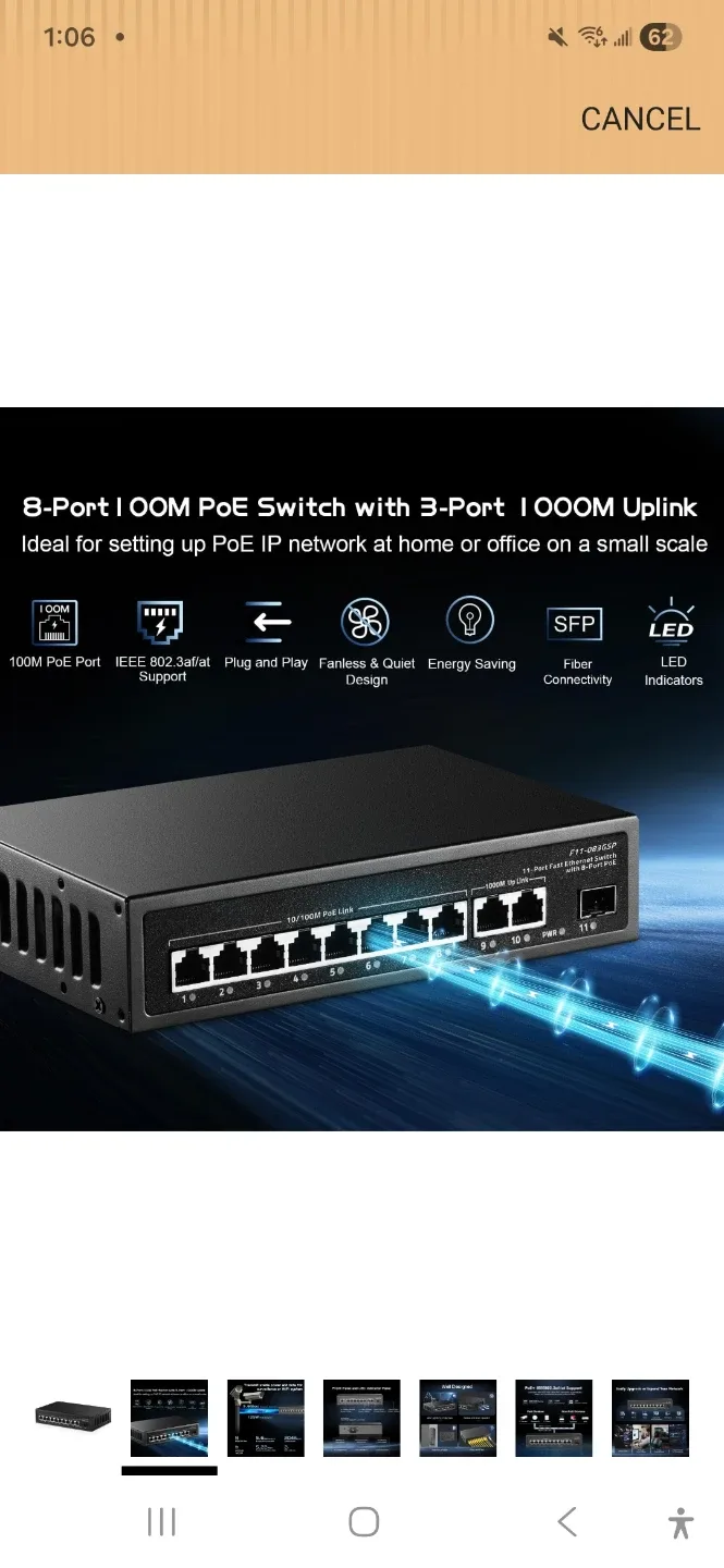 11-Port PoE Switch with 3-Port Uplink - photo 2