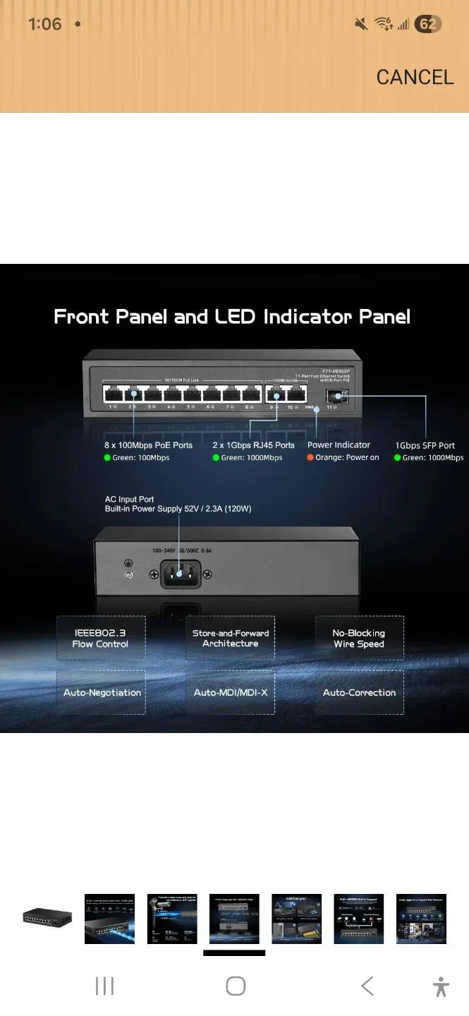 11-Port PoE Switch with 3-Port Uplink - photo 4