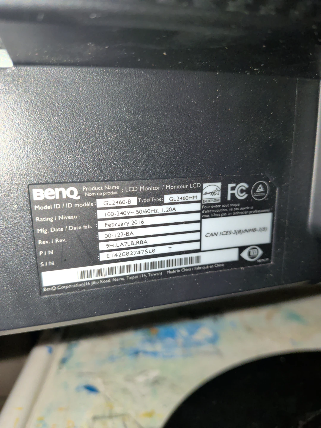 BenQ GL2460HM LCD Monitor - photo 4