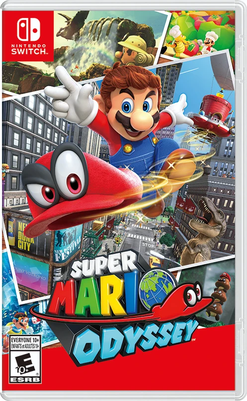 Super Mario Odyssey Nintendo Switch Game cartridge