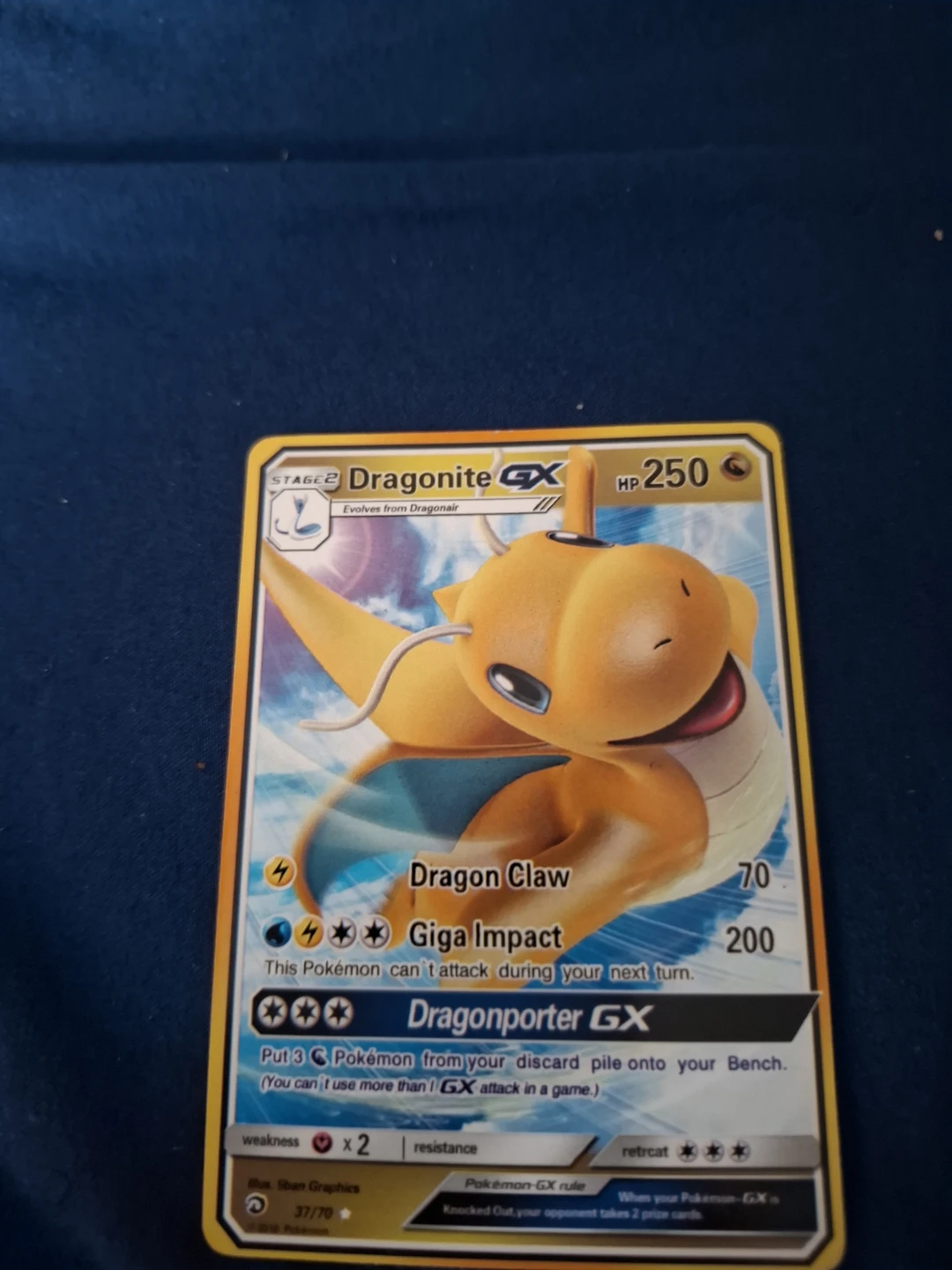 Pokemon Dragonite GX Trading Card