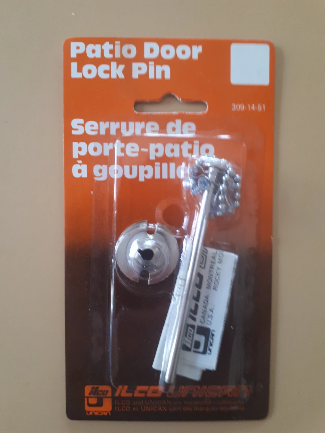 Patio Door Lock Pin