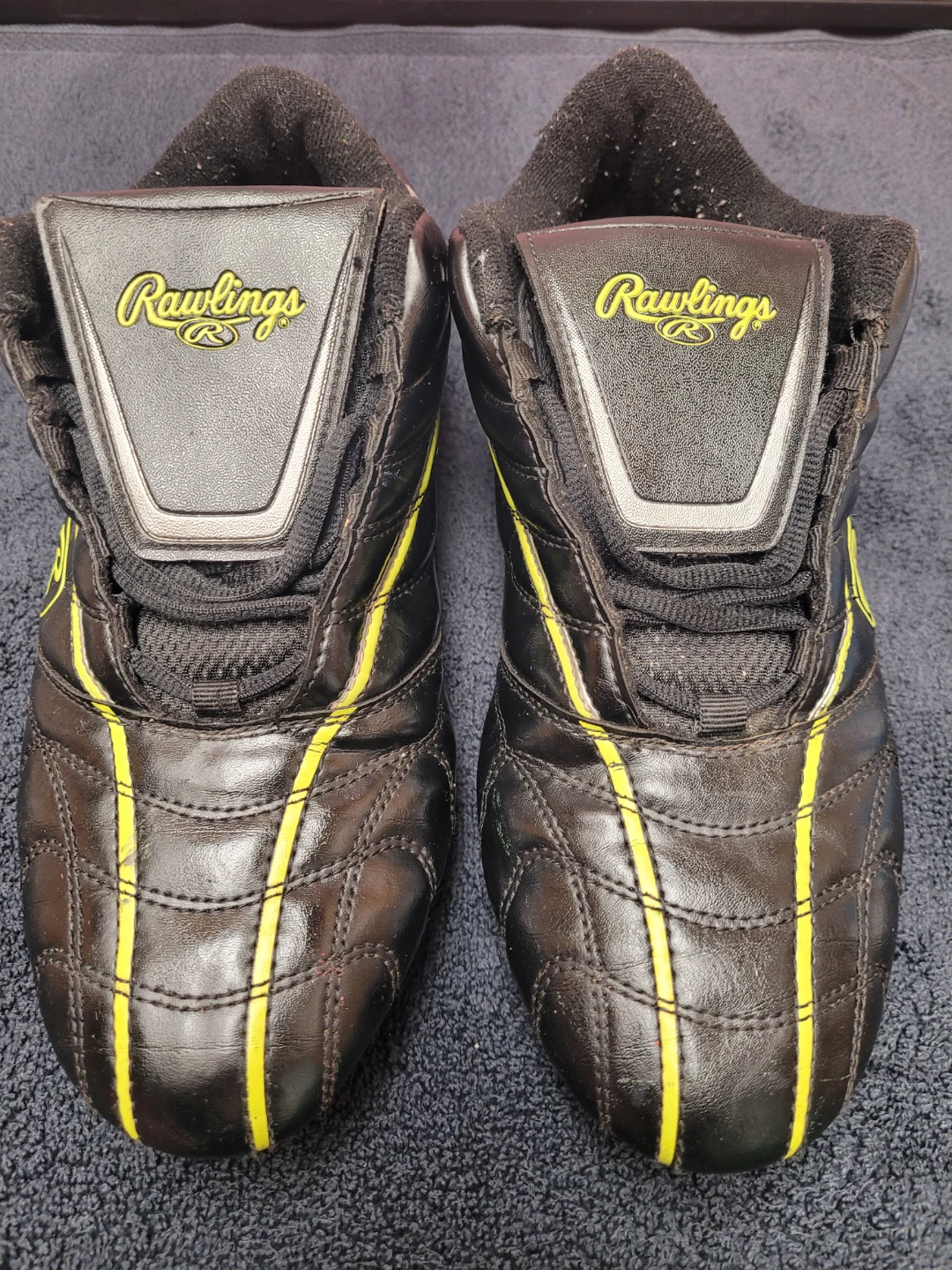 Rawlings Black & Yellow Baseball Cleats Size 9 - photo 2